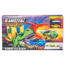 Teamsterz Dino Clash závodní dráha s 2 autíčky