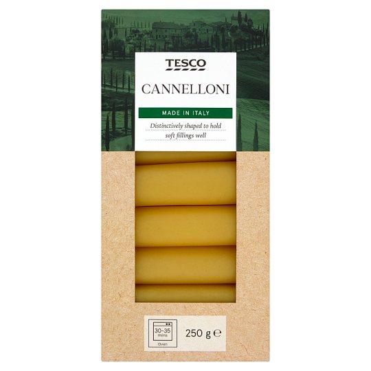 Tesco Cannelloni těstoviny bezvaječné sušené semolinové 250g