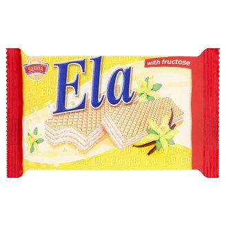 Sedita Ela Oplatky s krémovou náplní s přírodním vanilkovým aromatem a fruktózou 40g