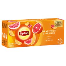 Lipton Grapefruit & Orange aromatizovaný ovocný nálev 20 sáčků 34g