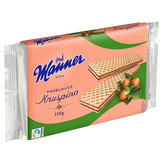 Manner Křupavé oplatky s lískooříškovou náplní 110g