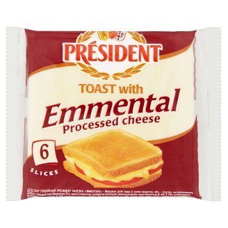 Président Tavený plátkový sýr s ementálem 120g