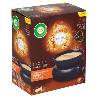 Air Wick Life Scents Wax Melts elektrický ohřívač vosku a voskové náplně vůně maminčina koláče 22g