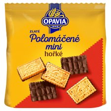 Opavia Zlaté Semi-dipped Mini Dark Biscuits 145g