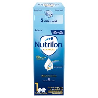 Nutrilon 1 počáteční mléčná kojenecká výživa 0-6 měsíců 5 x 18,8g