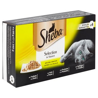 Sheba Vaničky drůbeží kousky 4 x 85g