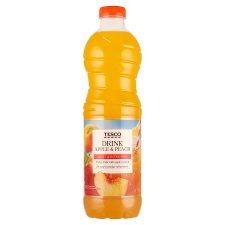 Tesco Nesycený nealkoholický jablečno-broskvový nápoj 1,5l