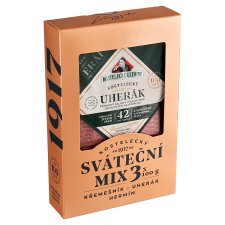 Kostelecké Uzeniny Kostelecký sváteční mix 3 x 100g (300g)