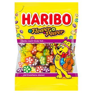 Haribo Flower Power želé s ovocnými příchutěmi 90g