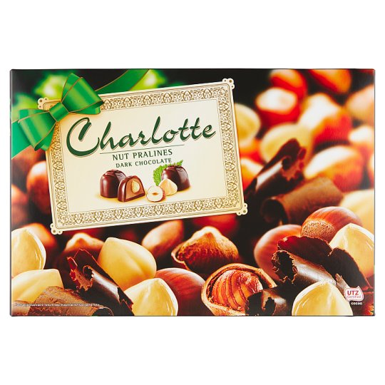 Charlotte Čokoládové bonbóny s náplní s lískovými ořechy 225g