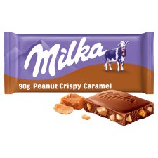 Milka Peanut Crispy Caramel 90g