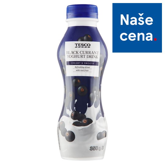 Tesco Black Currant Yoghurt Drink 350g