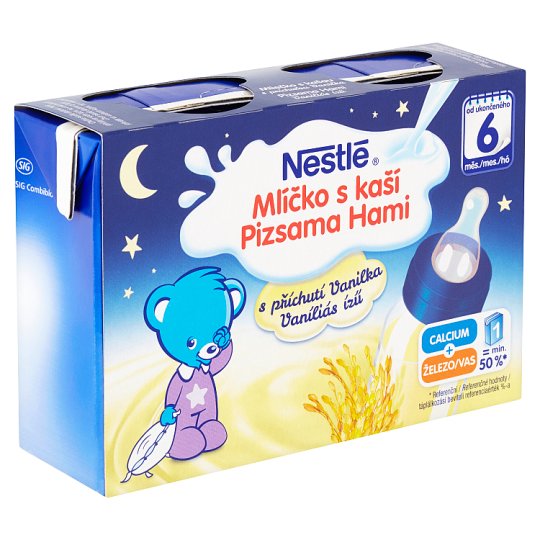 Nestlé Mlíčko s kaší s příchutí vanilka 2 x 200ml