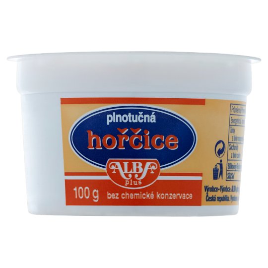 Alba Plus Full Fat Mustard 100g