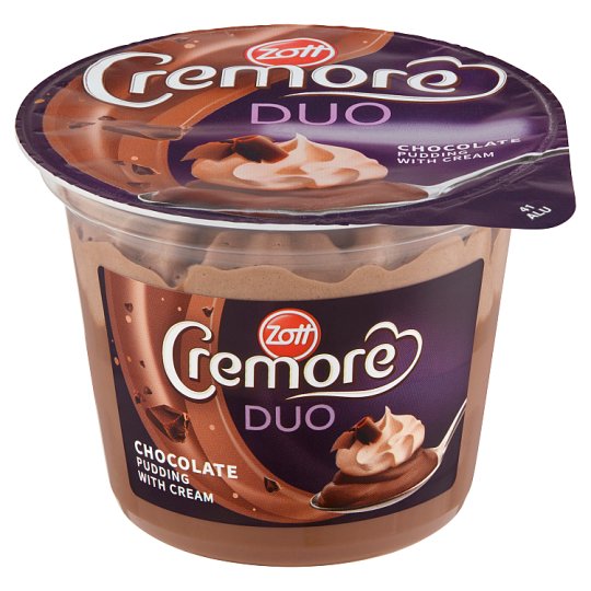 Zott Cremore Duo Chocolate Pudding + Cream 190g