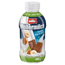 Müller Müllermilch Mléčný nápoj s příchutí čokoláda-lískový oříšek 400g