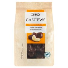Tesco Cashews in Dark Chocolate 150g
