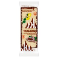 Pečivárne Sereď Tatranky Crispy Wafers with Cocoa Cream Filling in Cocoa Coating 33g
