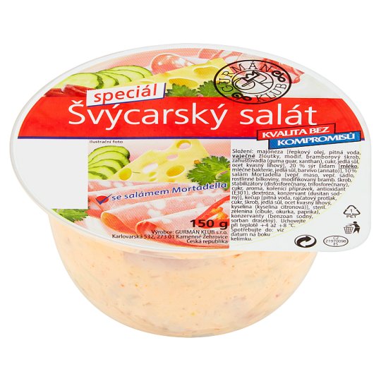 Gurmán Klub Švýcarský salát speciál 150g