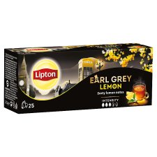 Lipton Earl Grey Lemon Flavored Black Tea 25 Bags 50g