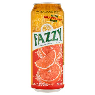 Fazzy Nápoj na bázi piva s příchutí grapefruitu 500ml