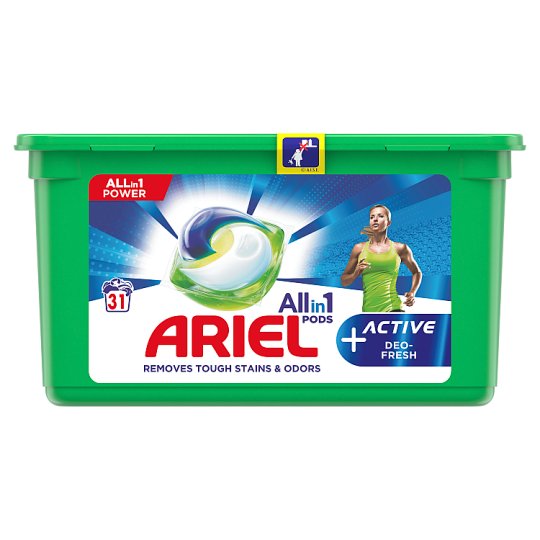 Ariel Allin1 Pods Washing Capsules +Active Odor Defense 31 Washes ...