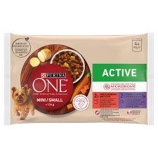 PURINA ONE MINI/SMALL < 10 kg Active with Duck and Beef 4 x 85g