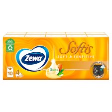 Zewa Softis Soft & Sensitive Facials 4-Ply 10 x 9 pcs