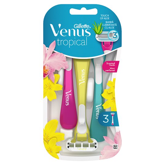 Gillette Venus Tropical Dámská Pohotová Holítka, 3 Ks