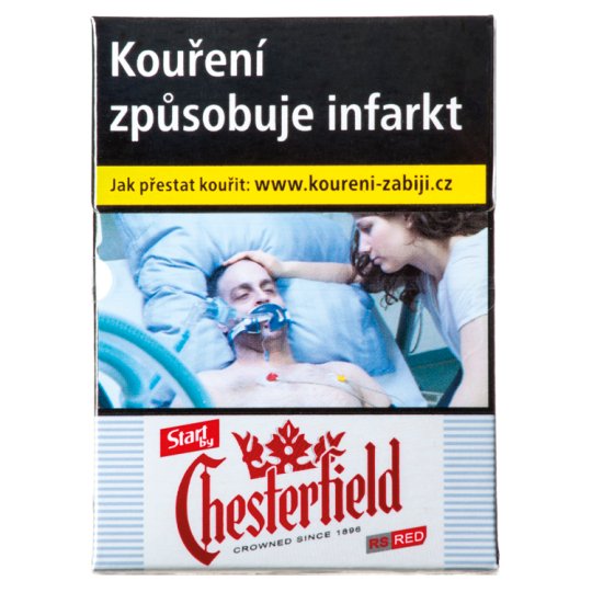 Start by Chesterfield Red 70 cigarety s filtrem 20 ks