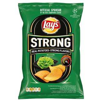 Lay's Strong Smažené bramborové lupínky s příchutí wasabi 70g