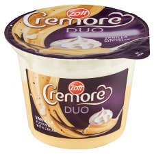 Zott Cremore Duo mléčný vanilkový dezert se šlehačkou 190g