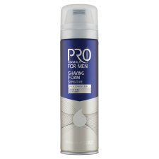 Tesco Pro Formula For Men Shaving Foam Sensitive 250ml