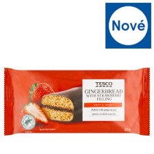 Tesco Gingerbread with Strawberry Filling 60g