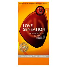 Love Sensation Condoms with Reservoir Sensitive 12 pcs