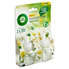 Air Wick Essential Oils Tekutá náplň do elektrického přístroje bílé květy 2 x 19ml