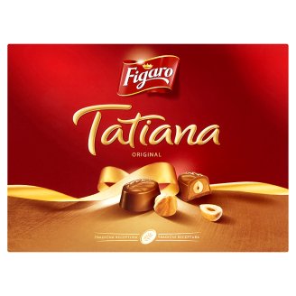 Figaro Tatiana Bonbony z mléčné čokolády s lískooříškovou náplní 129g