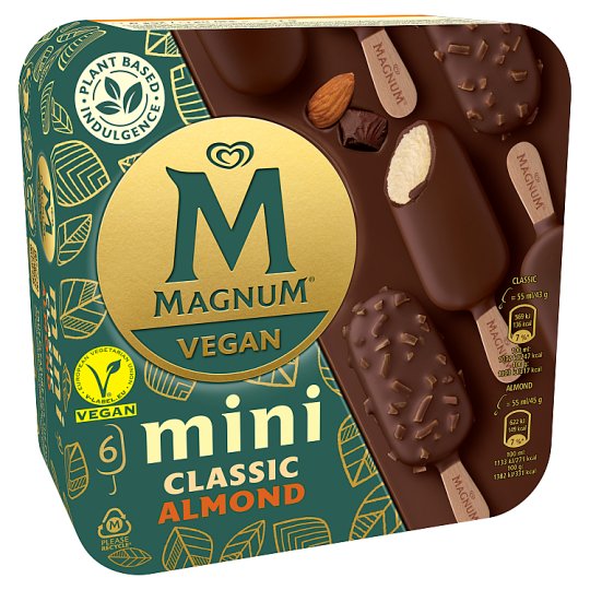 Magnum Vegan Mini Classic, Almond Multipack 6 x 55ml (330ml)