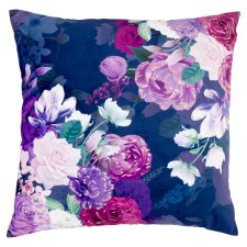 Fox & Ivy Teal Floral Cushion 48 cm x 48 cm