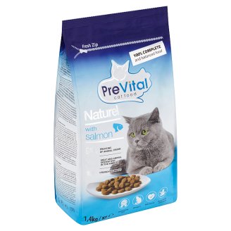 PreVital Naturel Kompletní krmivo pro dospělé kočky s lososem 1,4kg