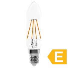 LED žárovka Filament Candle 4W E14 teplá bílá