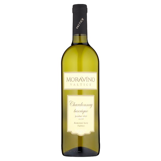 Moravíno Valtice Chardonnay barrique jakostní víno s přívlastkem pozdní sběr bílé suché 0,75l