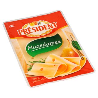 Président Maasdamer plátkový sýr 100g