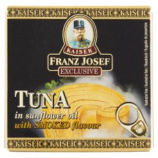 Franz Josef Kaiser Exclusive Tuňák ve slunečnicovém oleji s uzenou příchutí 80g