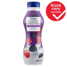 Tesco Blackberry-Raspberry Yoghurt Drink 350g