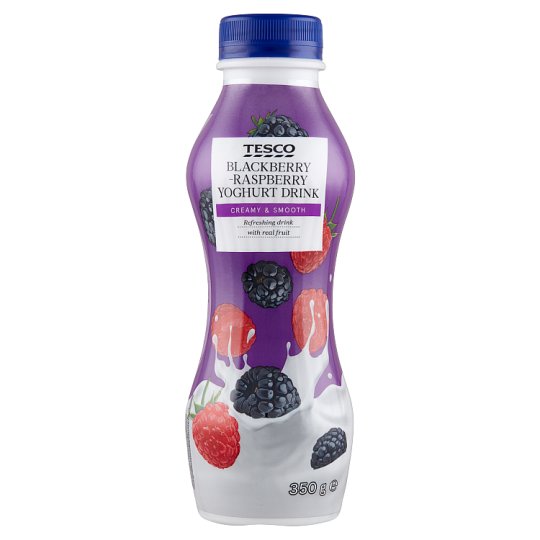 Tesco Blackberry-Raspberry Yoghurt Drink 350g