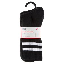 F&F 5 Pack Mens Black Sports Sock Size 6 To 8