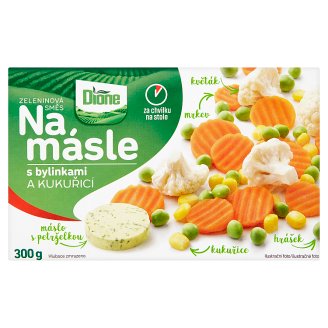 Dione Na másle Zeleninová směs s bylinkami a kukuřicí 300g