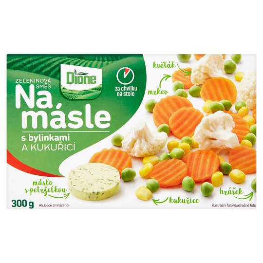 Dione Na másle Zeleninová směs s bylinkami a kukuřicí 300g