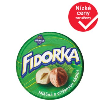 Opavia Fidorka Mléčná s oříškovou náplní 30g